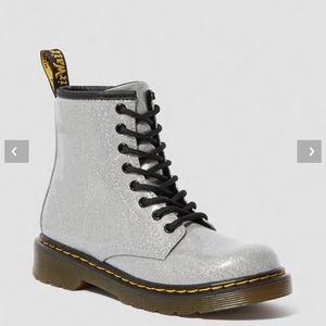 Dr Martens Glitter Lace Up Boots, Size 6